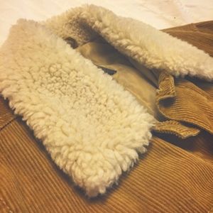 ASOS Cord Jacket with Sherpa Collar